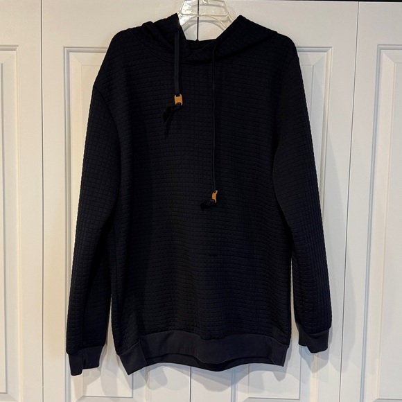 SHEIN Other - Navy Blue Textured Hoodie 2X